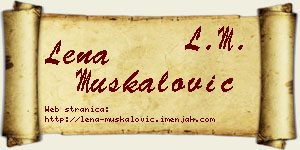 Lena Muskalović vizit kartica